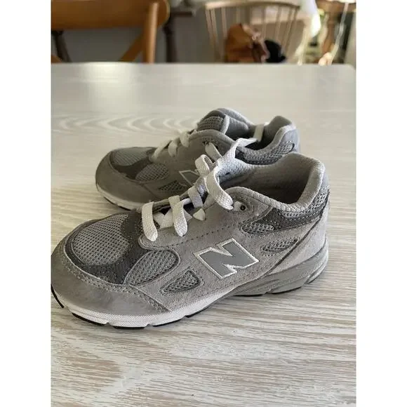 New Balance 990V3 Sneakers IC990GY3 Grey Size 10 Toddler Kids Shoes IC990GY3 - Picture 4 of 5